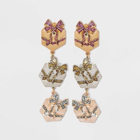 NWT BAUBLEBAR DROP GIFT CRYSTAL EARRINGS - Picture 3 of 4